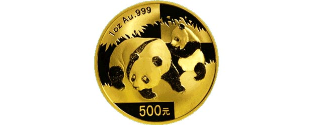 Panda d'or chinois